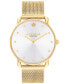 Фото #1 товара Часы Coach Elliot Gold-Tone Mesh Watch