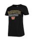 ფოტო #2 პროდუქტის Women's Black, Heathered Charcoal Washington Commanders Quest T-shirt and Pants Sleep Set