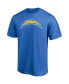 Фото #3 товара Men's Justin Herbert Powder Blue Los Angeles Chargers Player Icon Name Number T-shirt