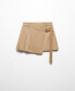 ფოტო #3 პროდუქტის Women's Buckle Checked Skirt