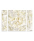 Фото #1 товара Cora Niele 'White Peony Flower' Multi Panel Art Set Small - 24" x 32" x 2"