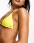 Candypants colour block triangle bikini top in yellow