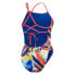 SPEEDO Allover Digital Lattice Tie-Back Swimsuit