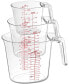Фото #3 товара Nesting Liquid Measuring Cups, Set of 3