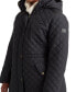 Фото #3 товара Women's Plus Size Hooded Quilted Coat, Created by Macy's