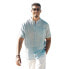 HAPPY BAY Blue glass breeze short sleeve shirt