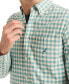 Men's Classic-Fit Stretch Button-Down Check Shirt