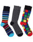 Фото #1 товара Unsimply Stitched Set Of 3 Crew Sock Men's