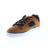 Фото #4 товара DC Pure 300660-KBO Mens Brown Leather Lace Up Skate Inspired Sneakers Shoes