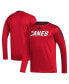 Men's Red Carolina Hurricanes AEROREADY® Long Sleeve T-shirt