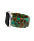 Women's Green Marbled Acetate Expansion Bracelet designed for 42/44/45/Ultra/Ultra 2 Apple Watch