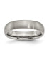 ფოტო #1 პროდუქტის Titanium Brushed Half Round Wedding Band Ring