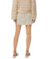 Women's Adira Raw Seam Cotton Mini Skirt