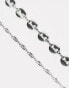 Фото #4 товара Topshop Arabella pack of 2 chain anklets in silver tone