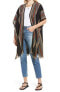 Treasure & Bond 286501 Stripe Wearable Scarf in Black, One Size