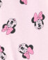 Toddler 1-Piece Minnie Mouse 100% Snug Fit Cotton Footie Pajamas 2T
