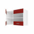 Фото #1 товара кухонный шкаф Красный PVC Стеклянный Пластик меламин 80 x 31 x 55 cm