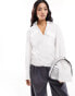 Фото #8 товара Mango utility wrap detail shirt in white