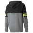 Фото #4 товара Puma Power Colorblock Pullover Hoodie Mens Grey Casual Outerwear 848009-03