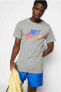 Фото #6 товара Футболка мужская Nike Sportswear Festival Futura серая из хлопка