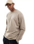 Jack & Jones oversized high neck sweat in beige