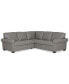 Фото #10 товара Orid 2-Pc. "L"-Shaped Leather Roll Arm Sectional , Created for Macy's