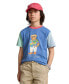 ფოტო #1 პროდუქტის Big Boys Polo Bear Color-Blocked Cotton T-shirt