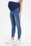 Фото #2 товара Kadın Indigo Skinny Fit Hamile Jean Pantolon M8965AZ20SP