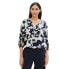 ფოტო #2 პროდუქტის TOM TAILOR Printed V-Neck Blouse