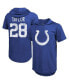 Фото #1 товара Men's Threads Jonathan Taylor Royal Indianapolis Colts Player Name and Number Tri-Blend Hoodie T-shirt