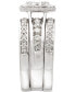 ფოტო #6 პროდუქტის Diamond Three-Piece Ring Set (2 ct. t.w.) in 14k White, Yellow and Rose Gold