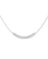 ფოტო #1 პროდუქტის Lab-Created Diamond Curved Bar 18" Collar Necklace (1/2 ct. t.w.) in Sterling Silver, 16 + 2" extender
