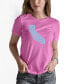 ფოტო #1 პროდუქტის Women's California Hearts Word Art T-shirt