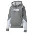 Puma Fit Tech Knit Logo Pullover Hoodie Womens Grey Casual Athletic Outerwear 52