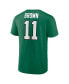 Фото #4 товара Men's A.J. Brown Kelly Green Philadelphia Eagles Player Icon Name and Number T-shirt