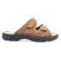 Propet Vero Slide Mens Brown Casual Sandals MSV003LTAN