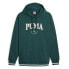 Фото #1 товара Puma Squad Logo Hoodie Mens Green Casual Outerwear 67601743