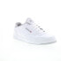 Фото #2 товара Reebok Club Memt Mens White Leather Lace Up Lifestyle Sneakers Shoes