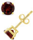 Garnet (1-1/5 ct. t.w.) Stud Earrings in 14K White or Yellow Gold