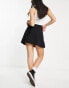 Фото #4 товара Miss Selfridge pleated mini skirt in black