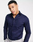 Фото #1 товара Jack & Jones Premium slim fit shirt in navy