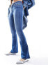 Фото #4 товара ONLY flared jeans in mid blue denim