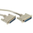 ROLINE RS232 Cable - M - M 6 m - Grey - 6 m - 25-pin D-SUB RS232 - 25-pin D-SUB RS232 - Male - Male