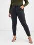 Фото #4 товара Vero Moda Curve mom jeans with high waist in washed black