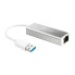 j5create JUE130 USB™ 3.0 Gigabit Ethernet Adapter - Silver and White - Wired - USB - Ethernet - 1000 Mbit/s - Silver - White