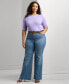 Plus Size High-Rise Flare Jeans