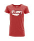 Фото #4 товара Women's Red Utah Utes 2022 PAC-12 Football Conference Champions Locker Room T-shirt