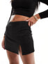 Фото #1 товара Miss Selfridge ponte mini skort in black