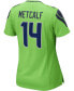 ფოტო #4 პროდუქტის Women's DK Metcalf Neon Green Seattle Seahawks Game Jersey