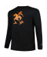 Men's Black Miami Hurricanes Big and Tall Pop Long Sleeve T-shirt